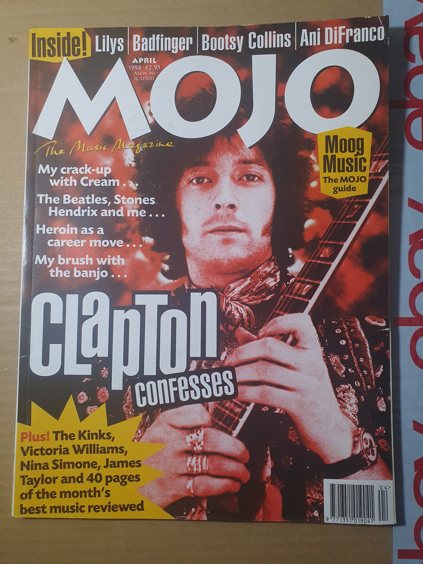 MOJO Magazine April 1998 382 Issue 53 Eric Clapton Beatles Hendrix Nina Simone