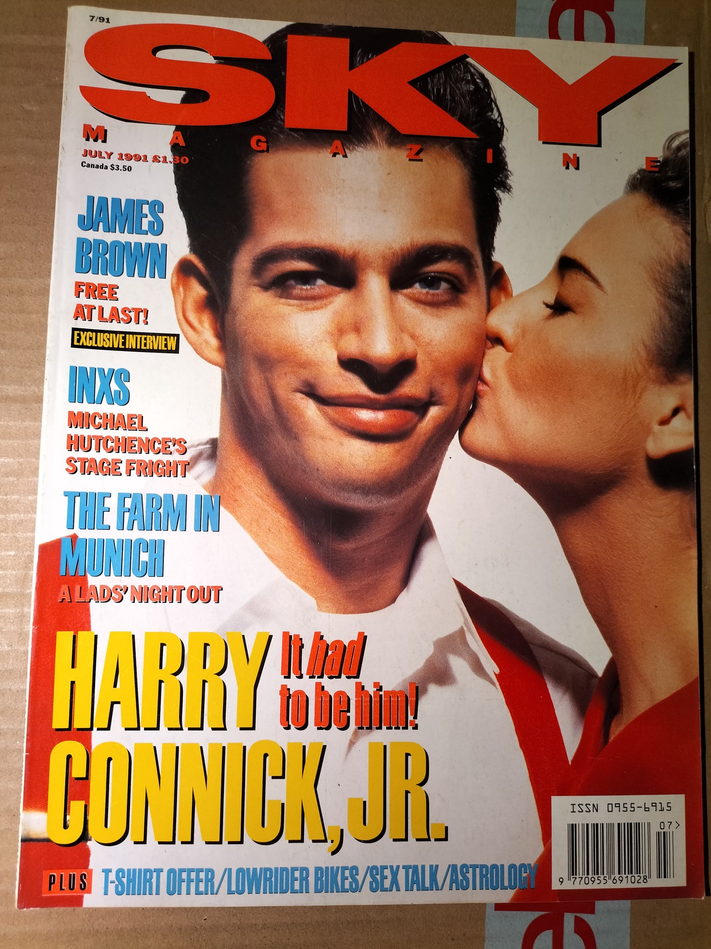 Sky Magazine - July 1991 - Harry Connick Jr - James Brown - INXS