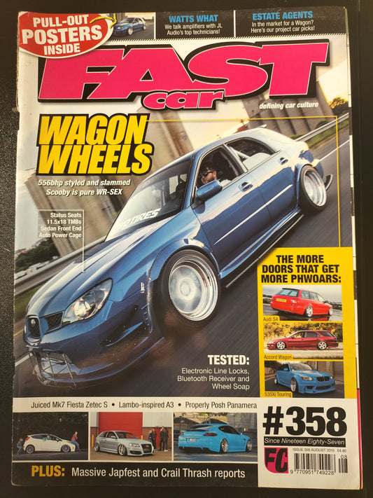 Fast Car Magazine Issue 358 August 2012 Subaru Impreza WRX Wagon