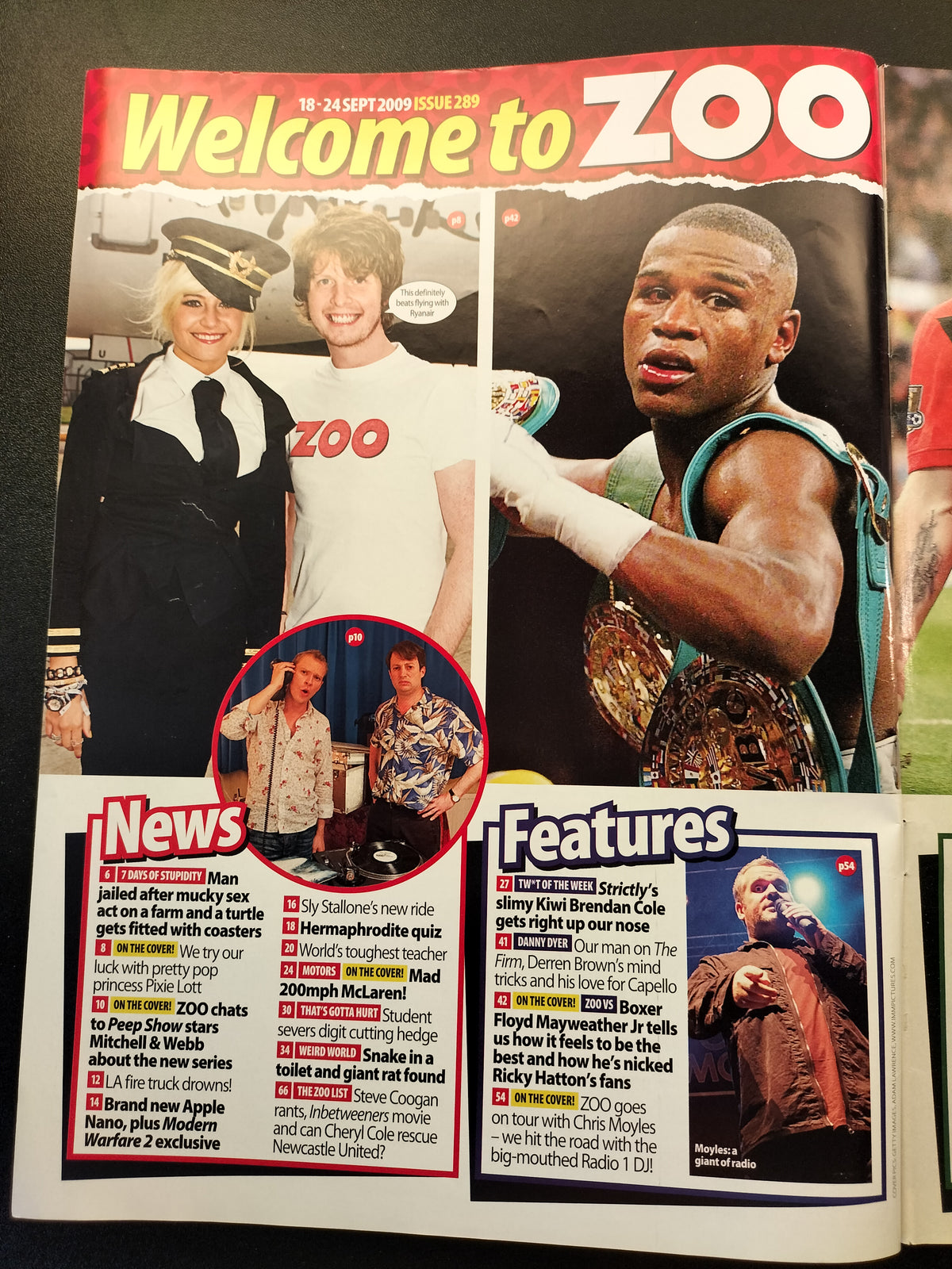 Zoo Magazine 18-24 September 2009 POSTER Sophie Reade Mayweather Rooney SKU 1557