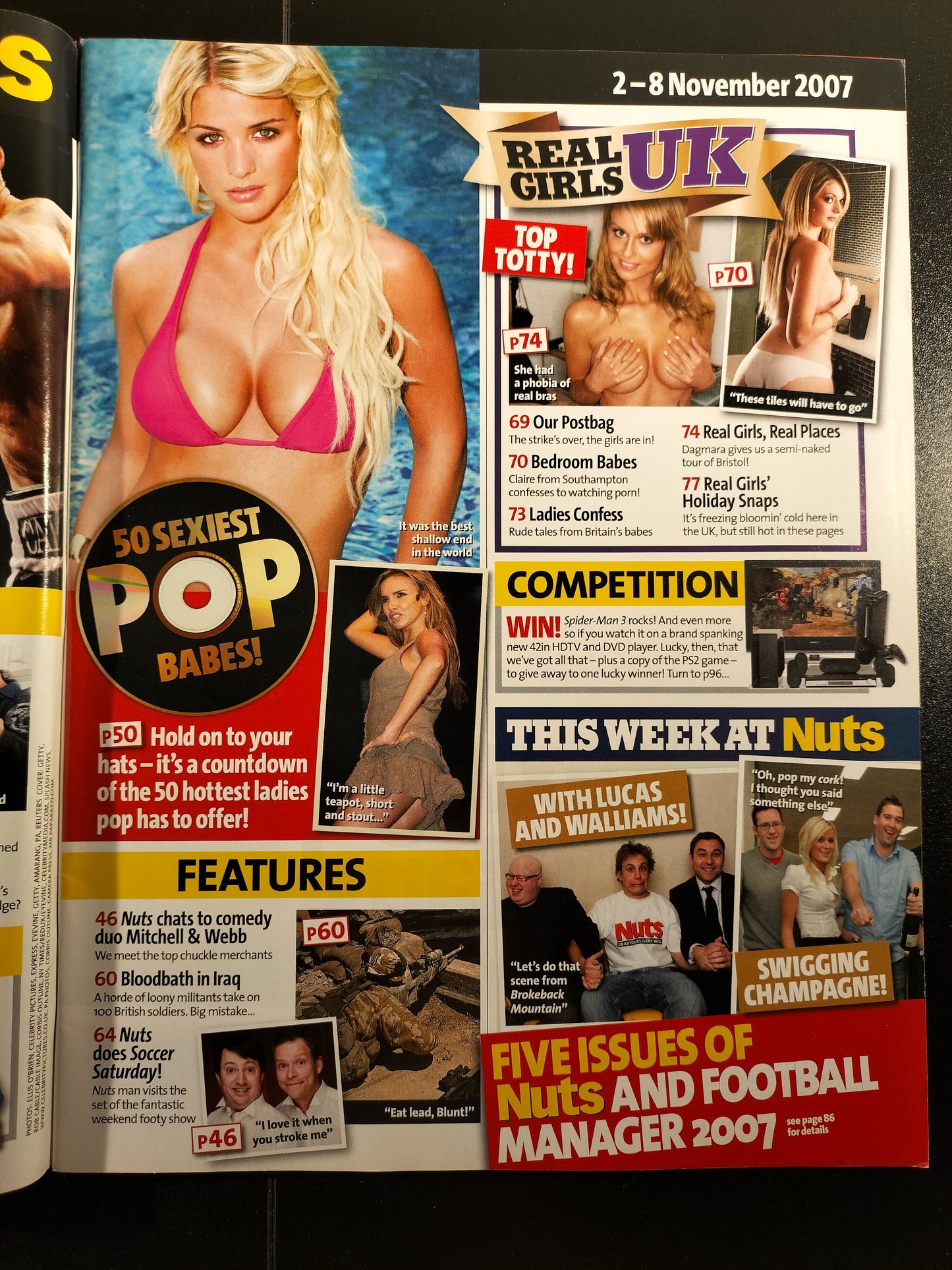 Nuts 2-8 November 2007 (640) 50 Babes Lily Danni Cheryl J-Lo Nicole Jennifer Ellison