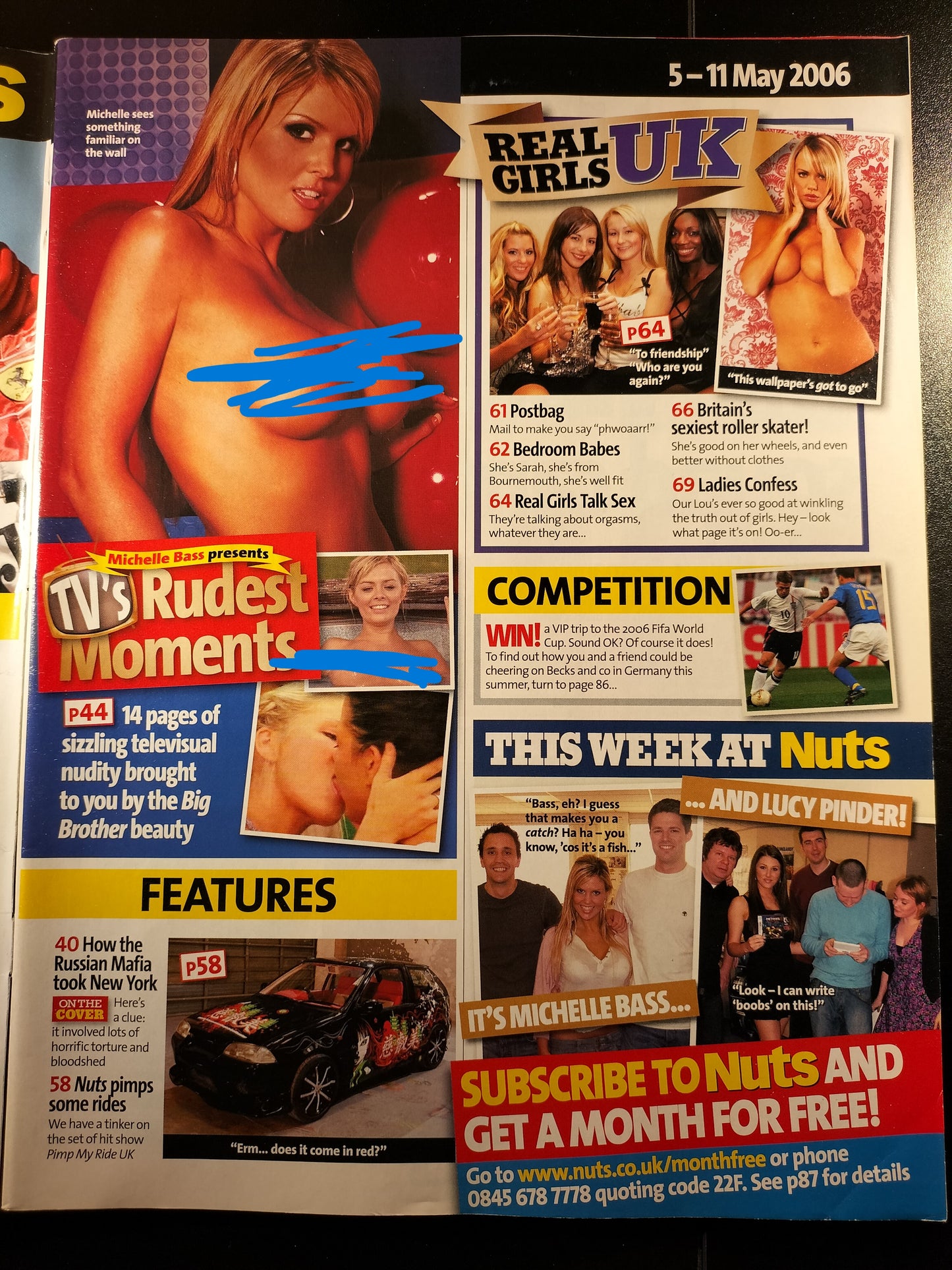 Nuts Magazine 5-11 May 2006 Michelle Bass Big Brother Michael Schumacher