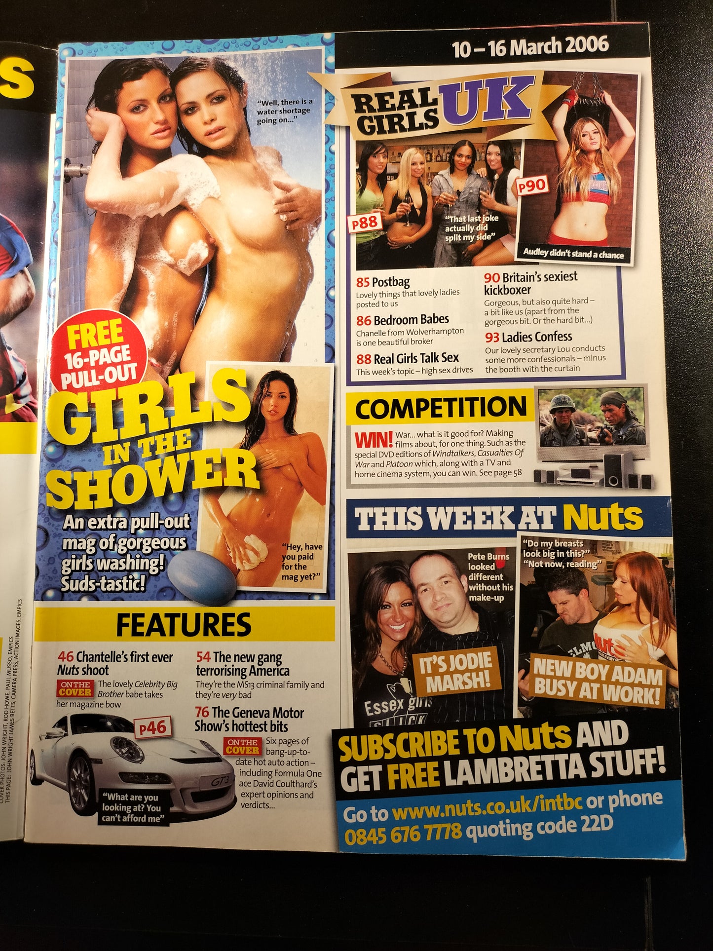 Nuts Magazine 10-16 March 2006 Chantelle Houghton David Coulthard