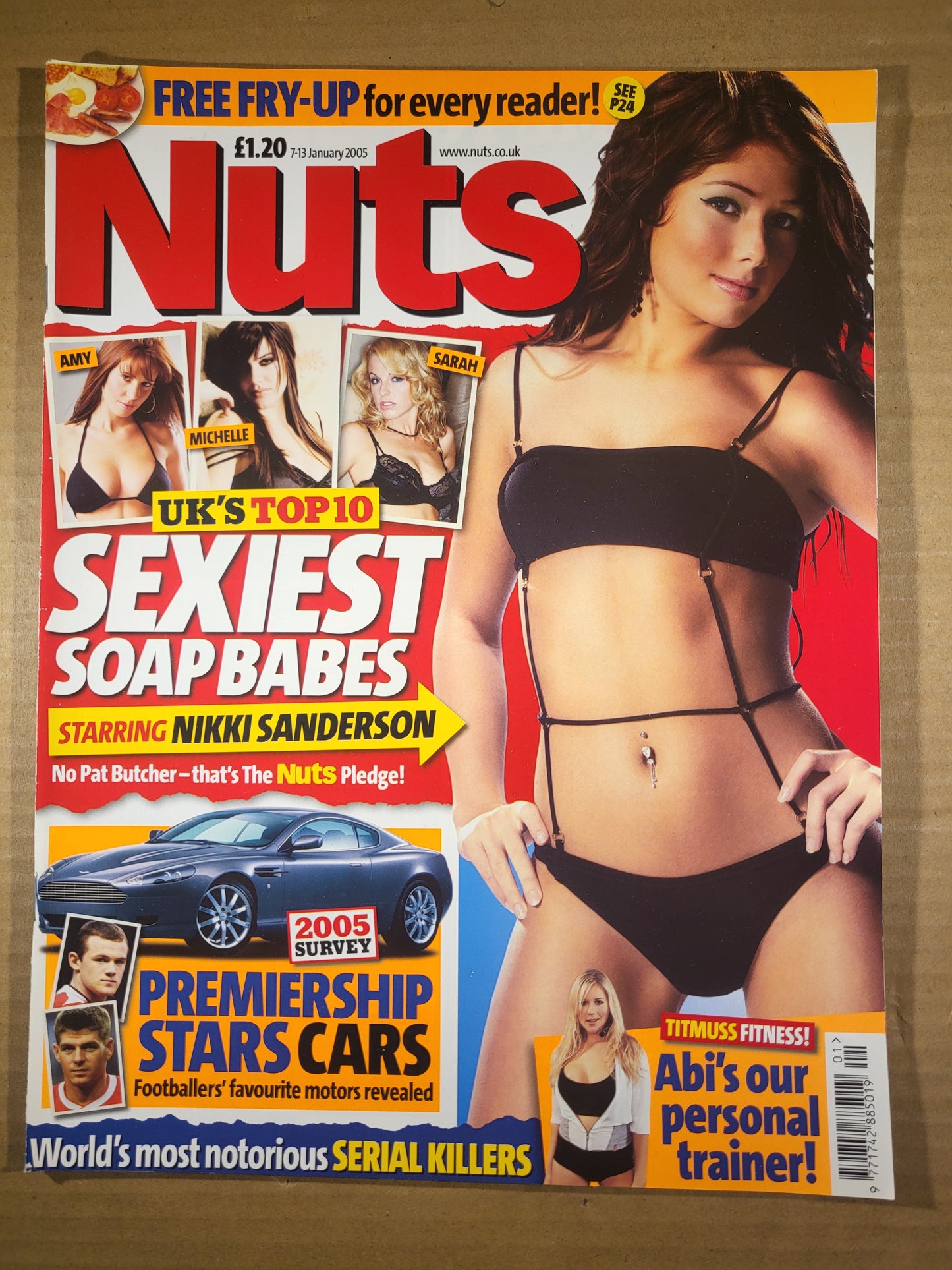 Nuts Magazine 7-13 January 2005 (677) Nikki Sanderson Soap Babes Wayne Rooney