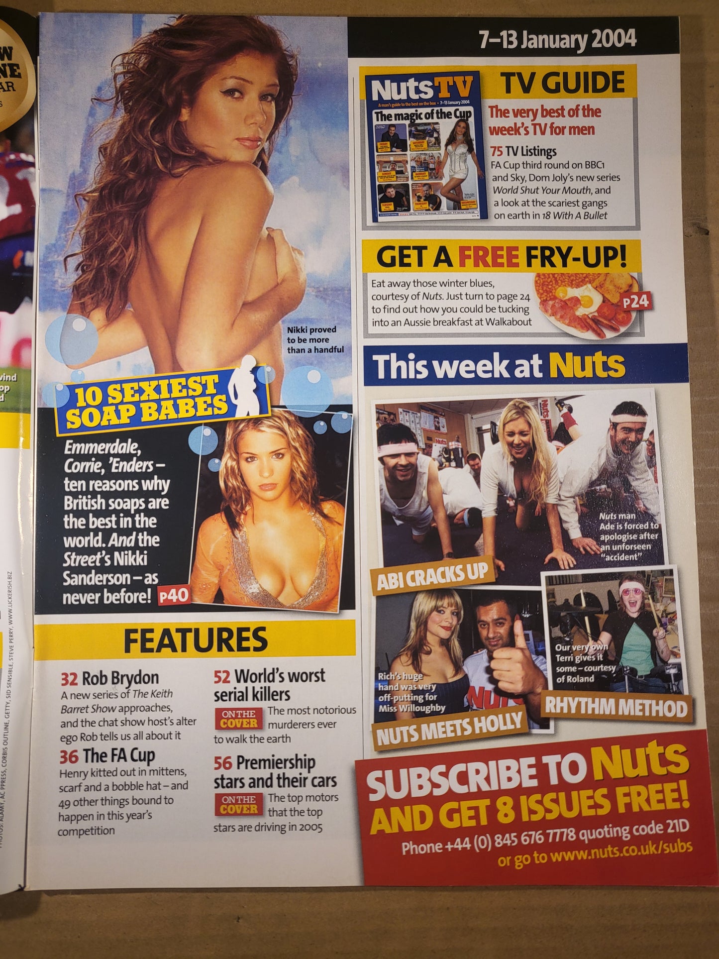Nuts Magazine 7-13 January 2005 (677) Nikki Sanderson Soap Babes Wayne Rooney
