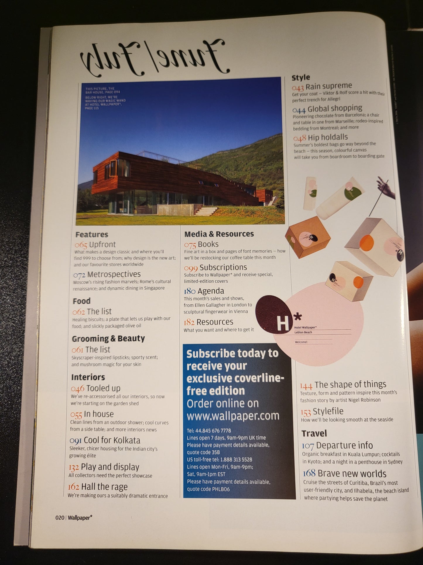 Wallpaper* Magazine June July 2006 724 Issue 89 Hotel Wallpaper Limited Cover VGC