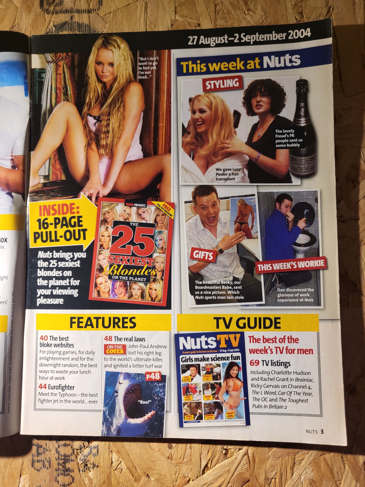 Nuts Magazine 27 Aug-2 Sept 2004 (904) Jennifer Ellison Victoria Silvstedt Michael Owen
