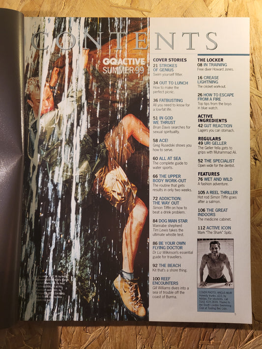 GQ Active Magazine Summer 1999 (948) Angus Mier Greg Rusedski Uri Geller