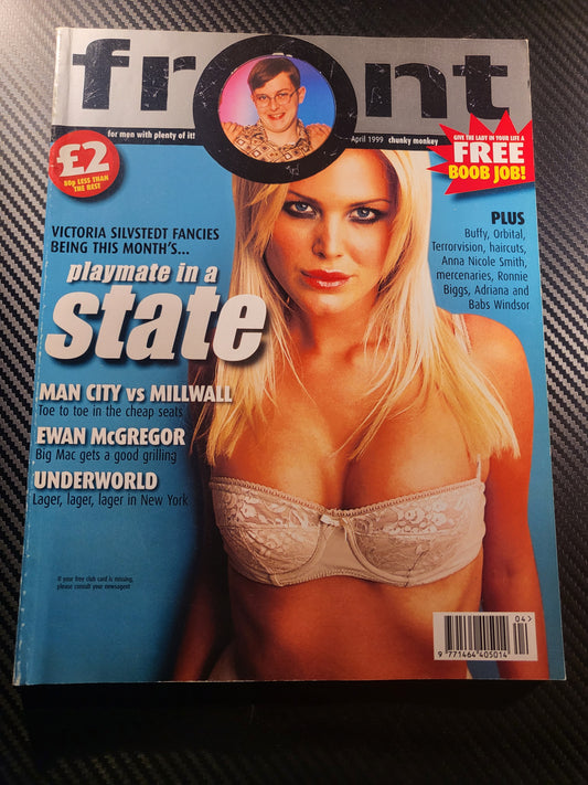 Front Magazine April 1999 Issue 6 (Rare)(967) Victoria Silvstedt POSTER Judith Shekoni Anna Nicole Smith