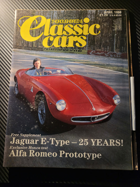 Classic Cars Magazine April 1986 (985) with Supplement Jaguar E-Type Alfa Romeo