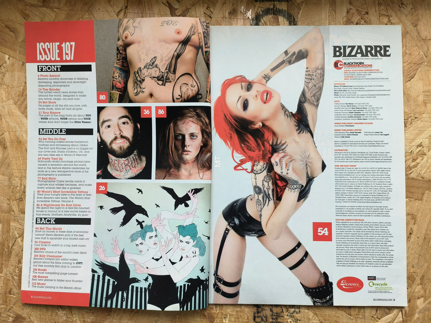 BIZARRE Magazine January 2013 (1050) Shelly D'Inferno Nobuyoshi Araki