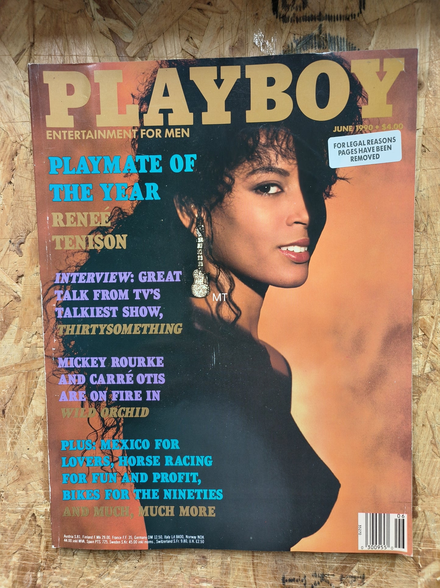 PLAYBOY Magazine June 1990 (1055) RENEE TENISON Cynthia Heimel