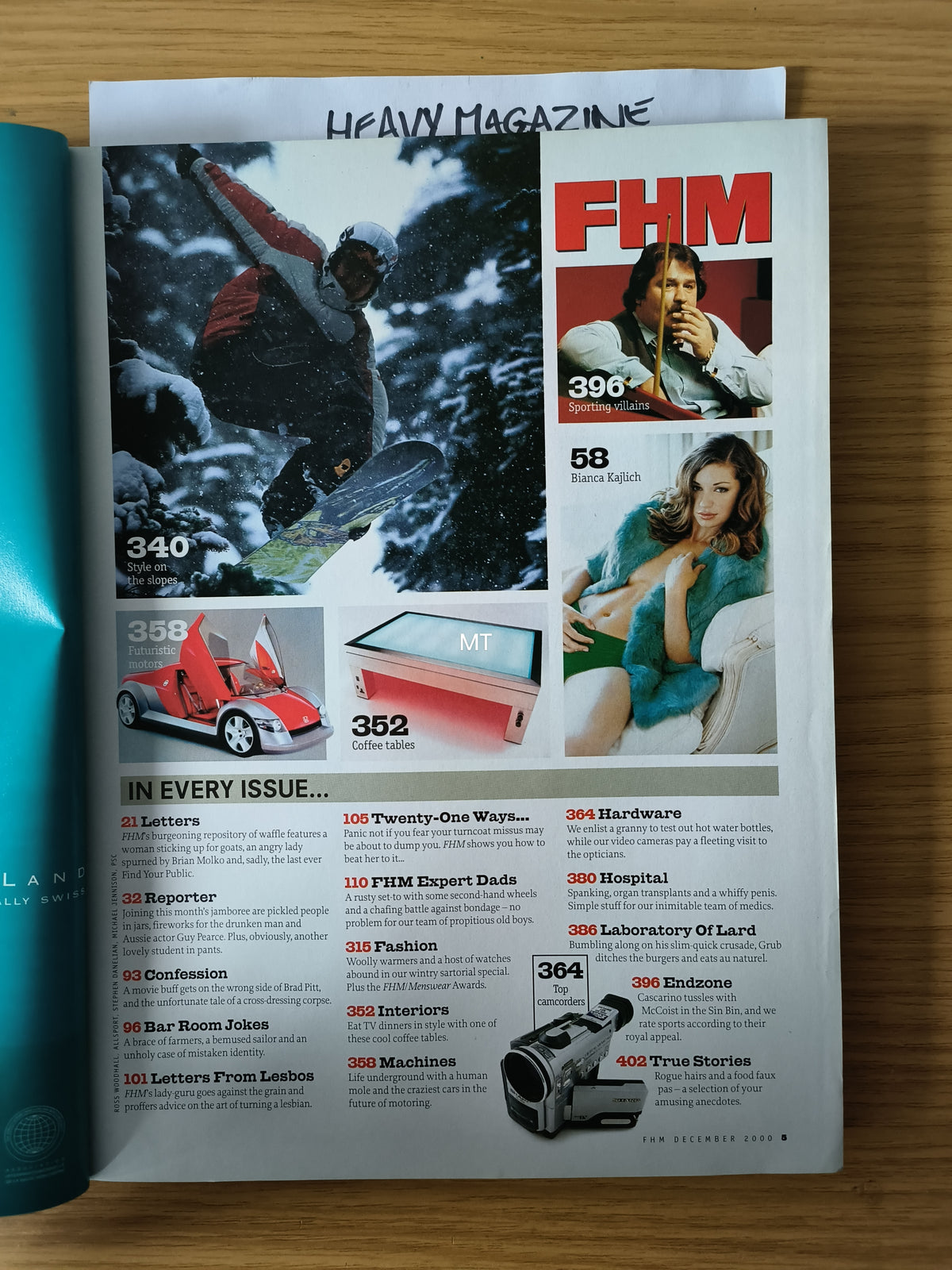 FHM Magazine December 2000 (1071) Charlies Angels Cameron Diaz Drew Ba ...