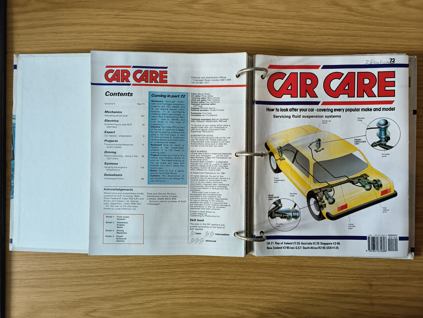 Car Care Magazine 7 with Binder/Folder Inc Bundle/Job Lot (F004)