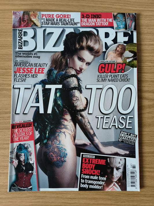 BIZARRE Magazine January 2012 (1120) POSTER Jesse Lee Denning Guy Aitchison