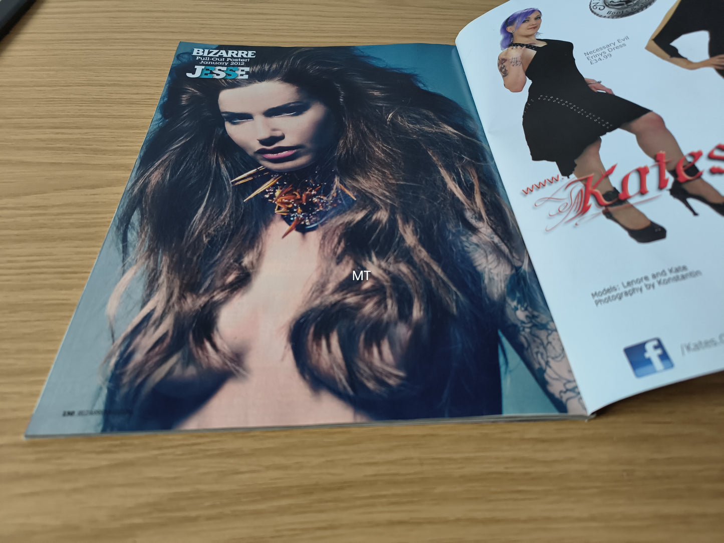 BIZARRE Magazine January 2012 (1120) POSTER Jesse Lee Denning Guy Aitchison