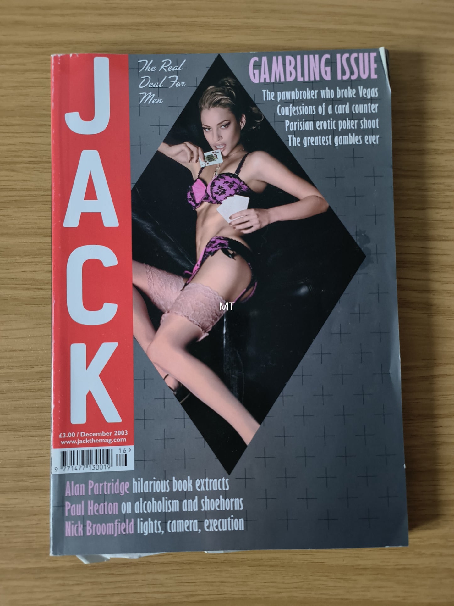 JACK Magazine December 2003 Gambling Issue | Alan Partridge | Paul Heaton | Nick Broomfield