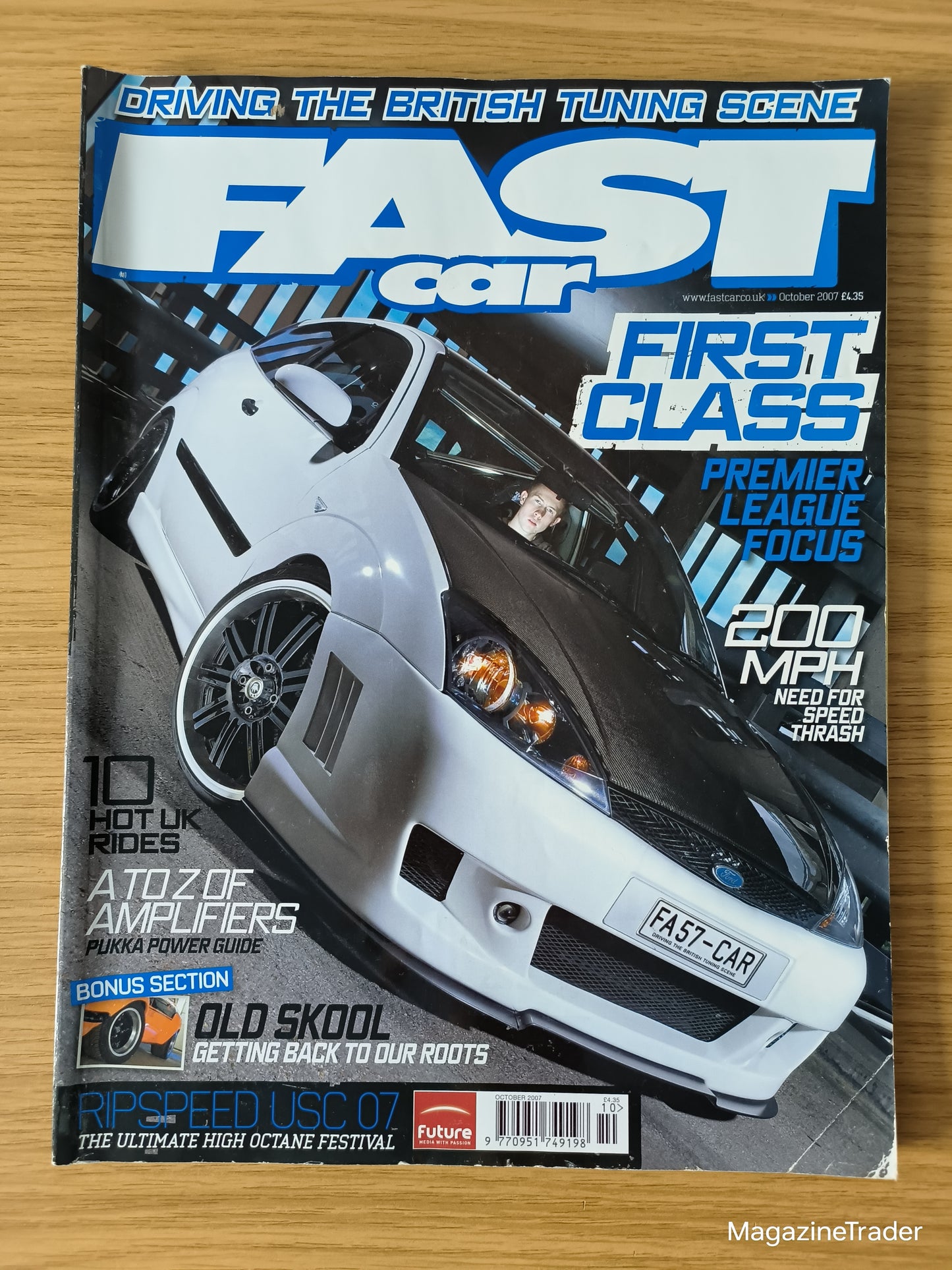 Fast Car Magazine October 2007 Focus Wide Ass Saxo Supervan Civic Big Boost RS