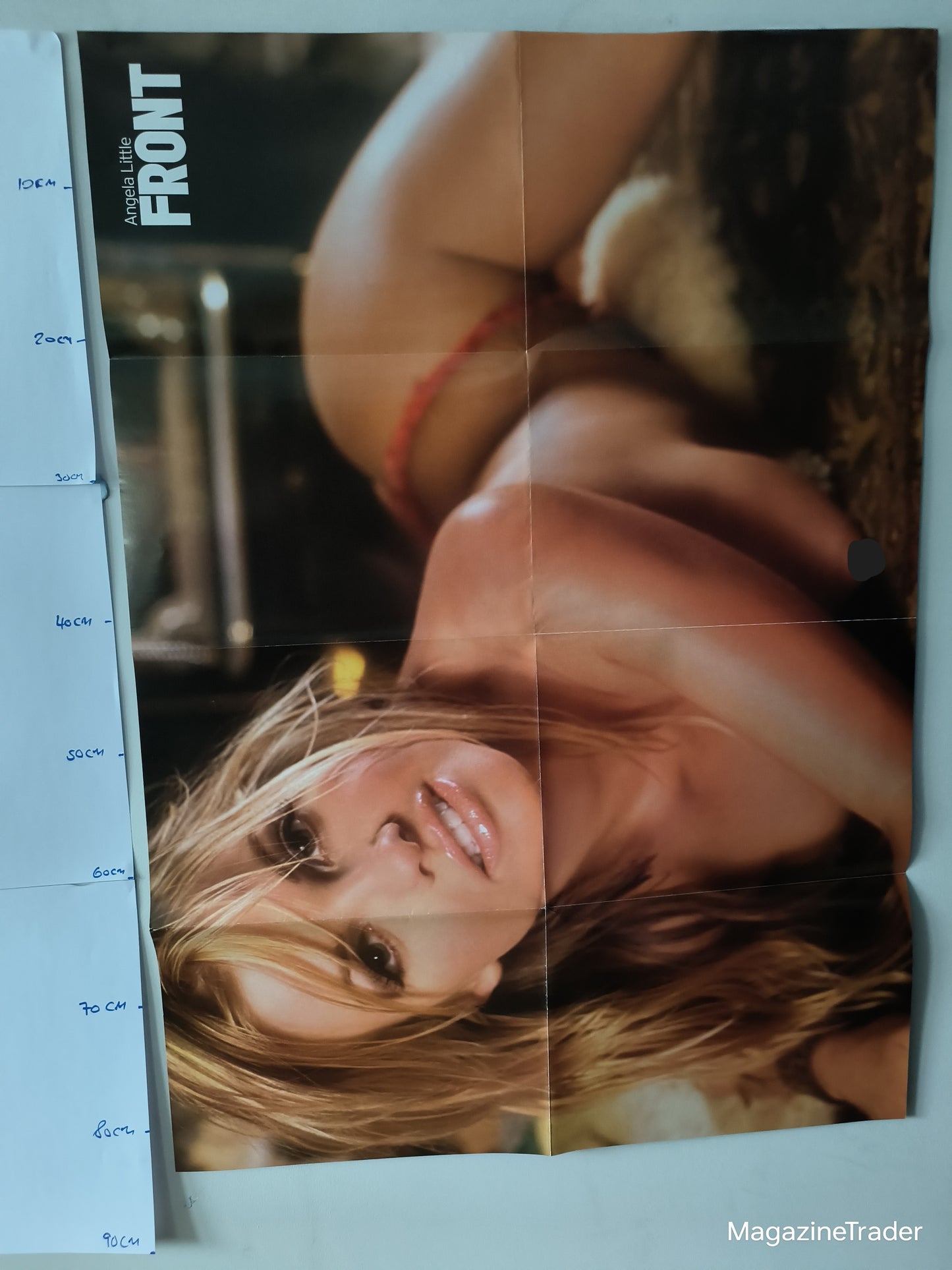 FRONT Magazine Poster – Danielle West-Lund / Angela Little | Large Fold-Out A1 Glamour Poster | 2000s FRONT