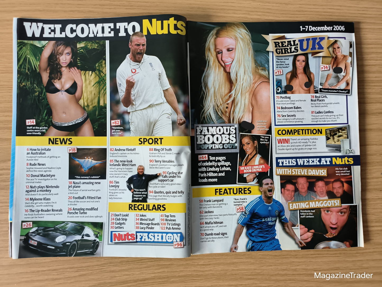 Nuts Magazine  1–7 December 2006 Keira Knightley Lindsay Lohan Eva Mendes Hilton