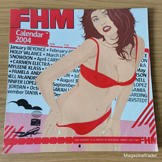 FHM Calendar 2004 Beyonce Jennifer Lopez Pamela Anderson Jordan Holly Valance
