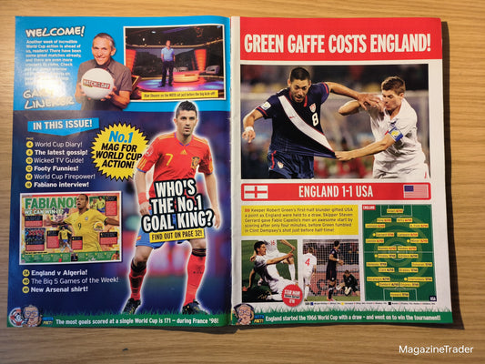 Match of the Day Magazine Issue 116 June 2010 Messi Rooney Villa Fabiano