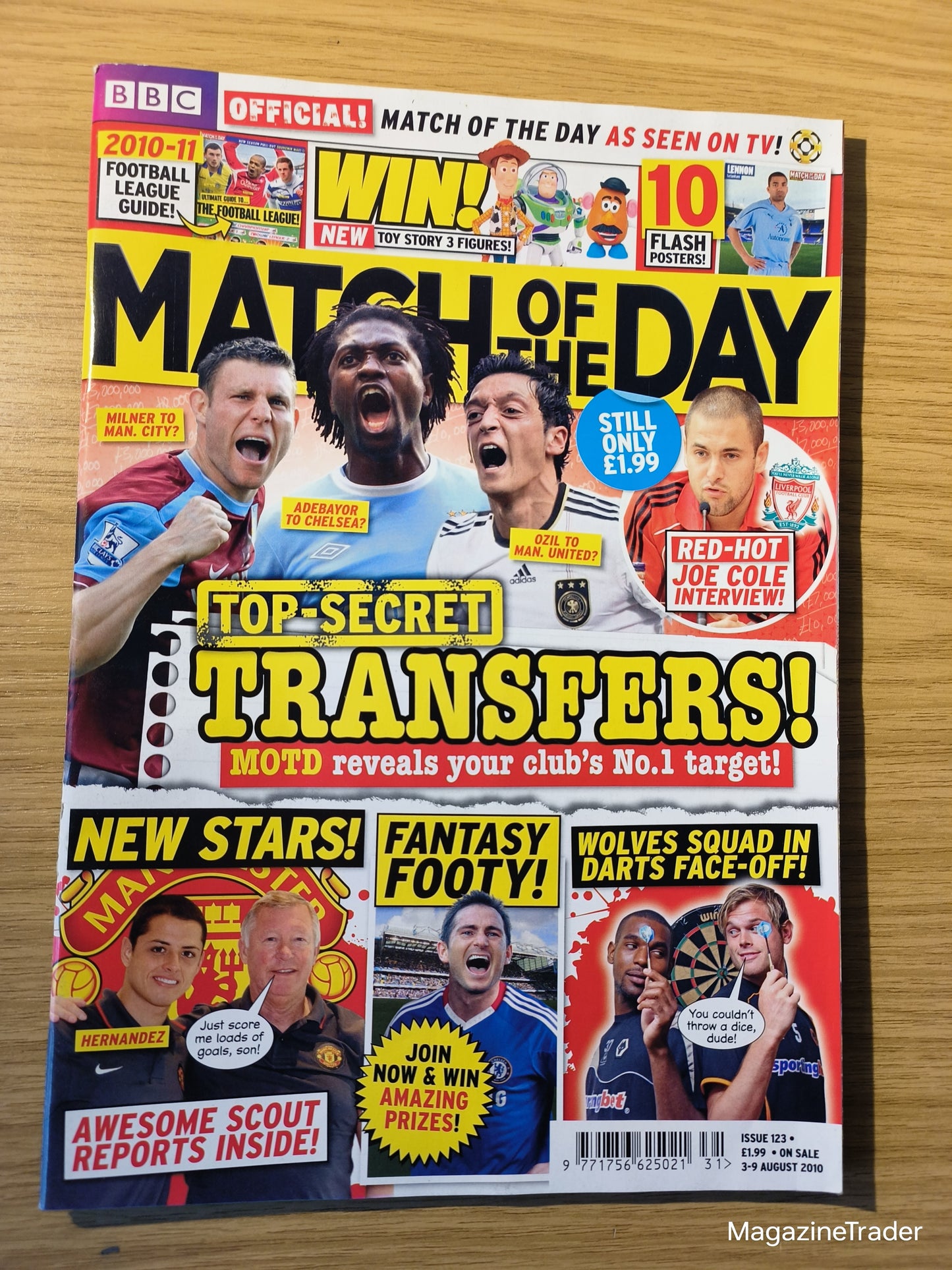 Match of the Day Magazine 3–9 August 2010 Joe Cole Mario Balotelli Ozil