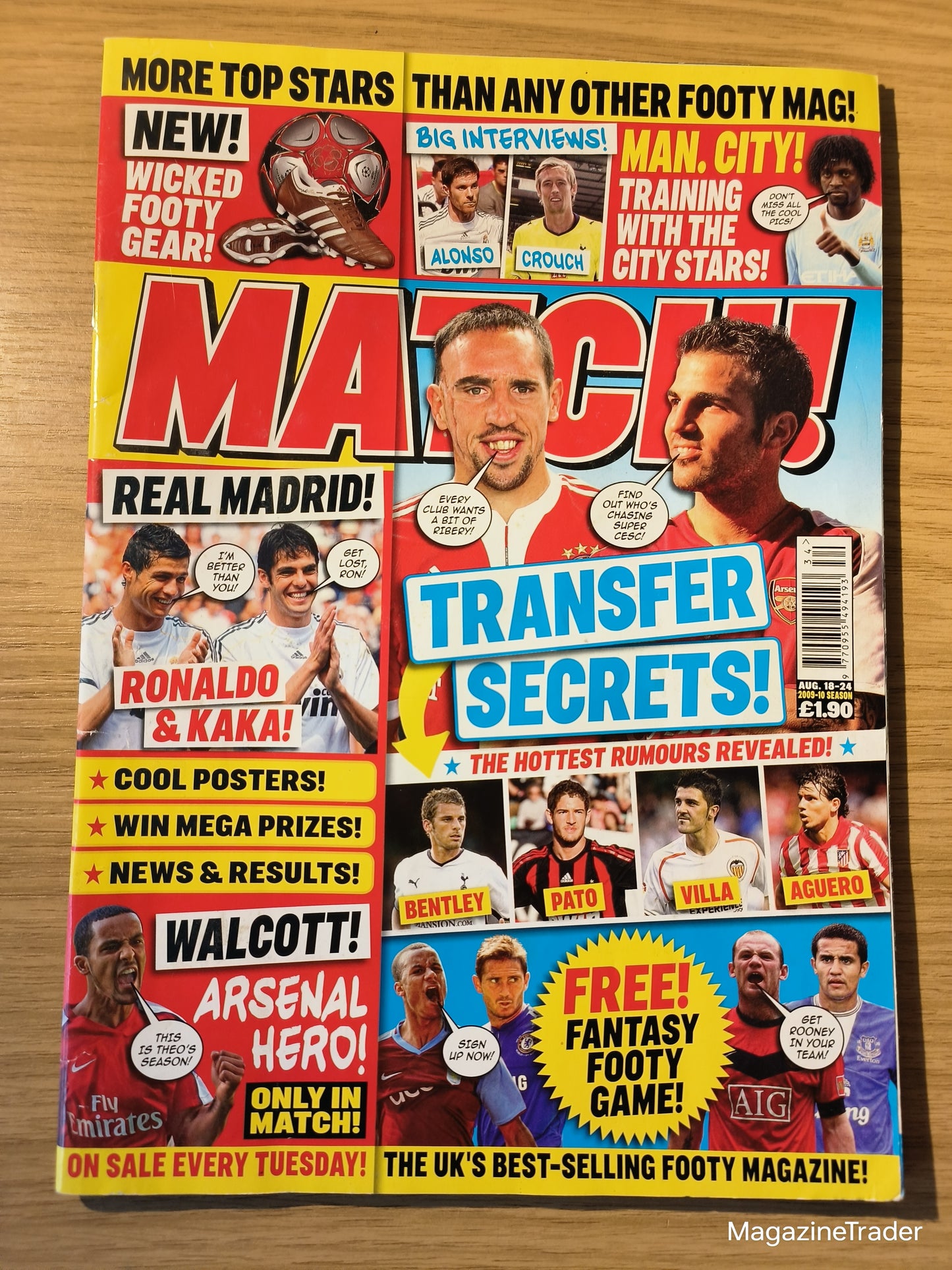Match! Magazine 18–24 August 2009 Ronaldo Kaka Fabiano Transfer Secrets