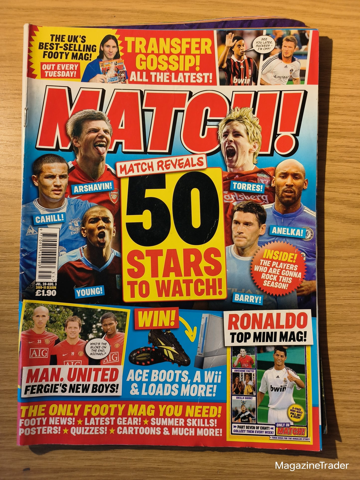 Match! Magazine 28 July-3 August 2009 50 Stars To Watch Messi Torres Ronaldo