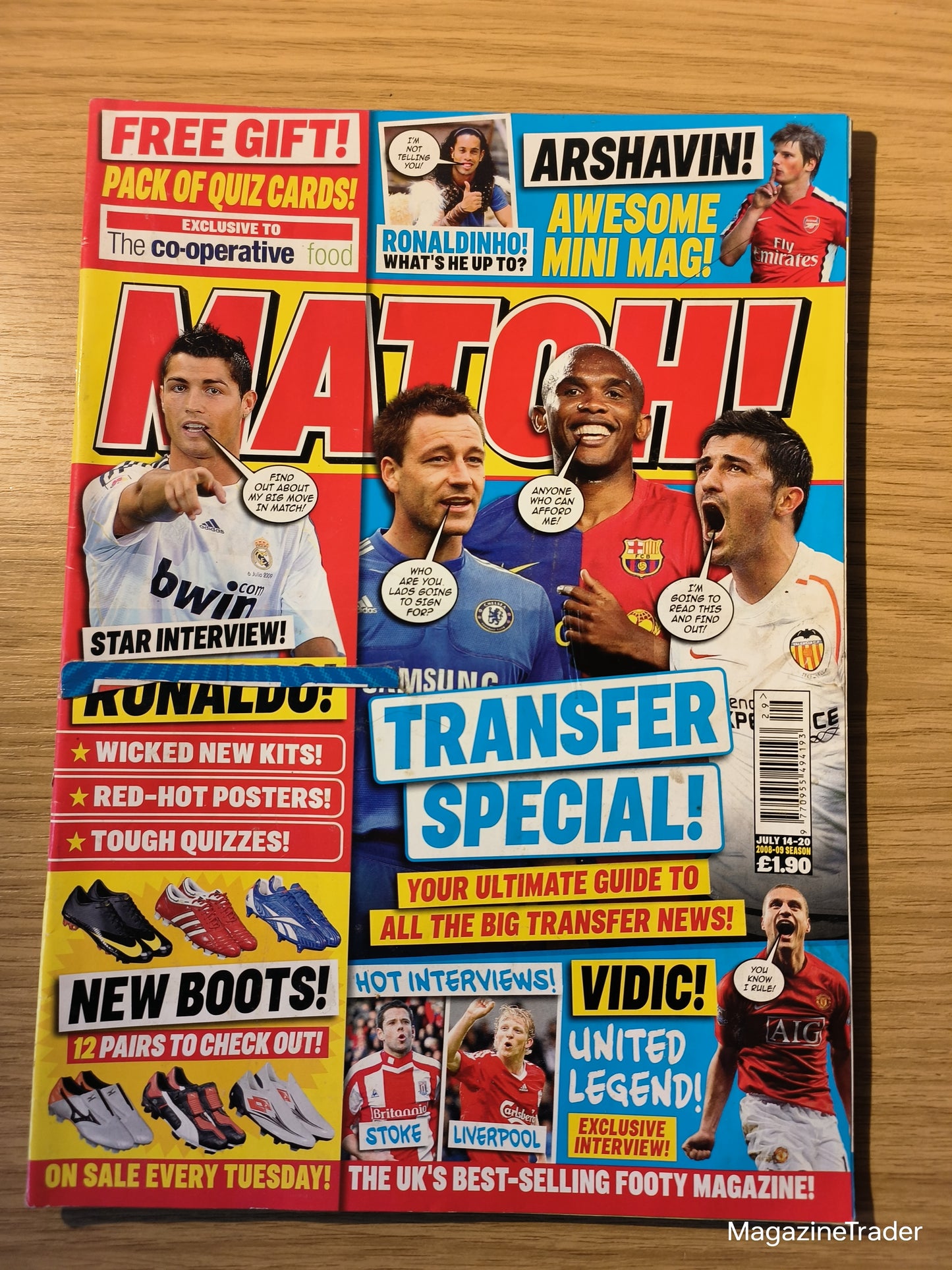 Match! Magazine 14–20 July 2009 Cristiano Ronaldo Vidic Exclusive Kaka