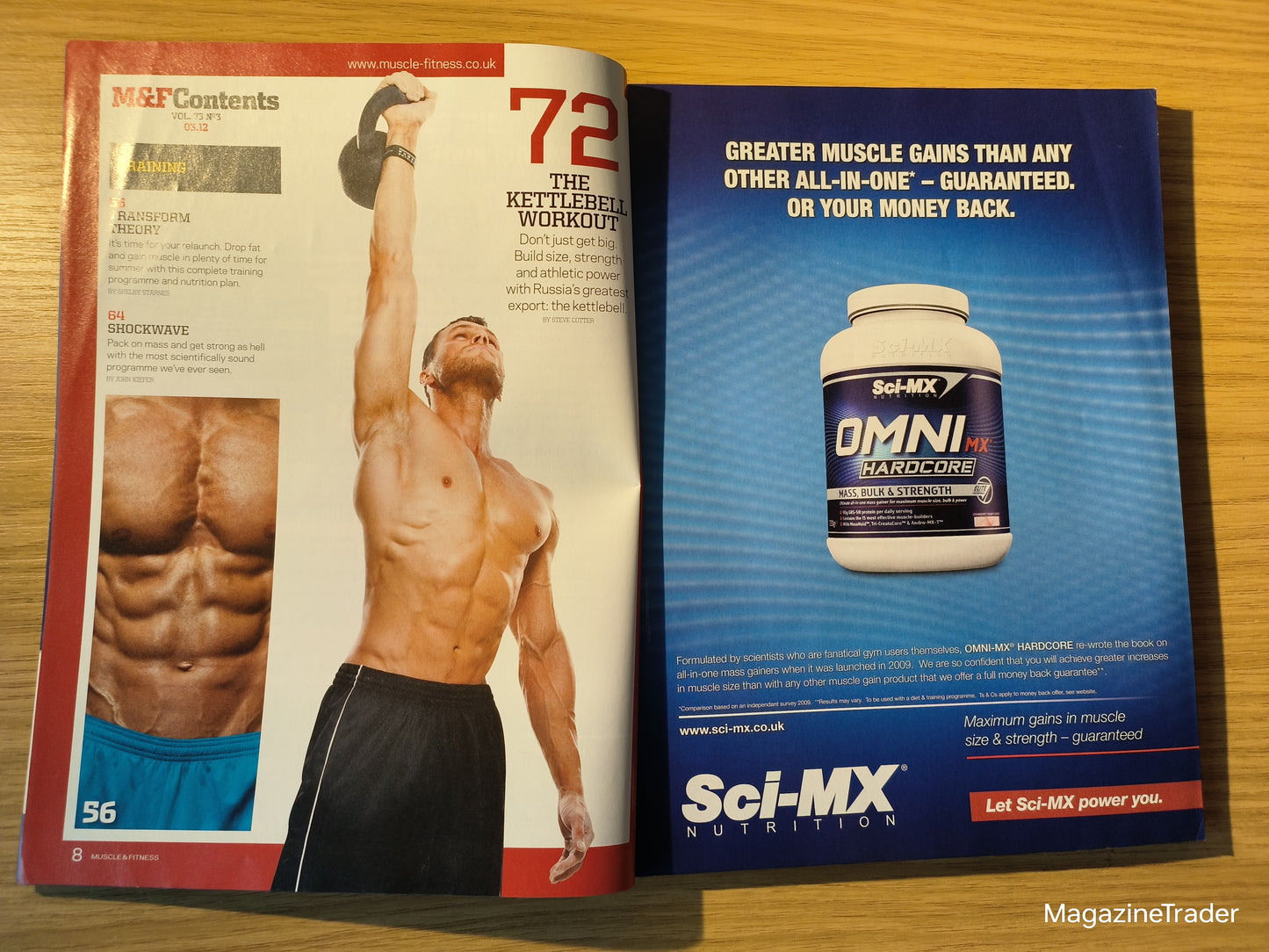 Muscle & Fitness Magazine March 2012 Marc Megna Zara Dampney Fat Burning Plan