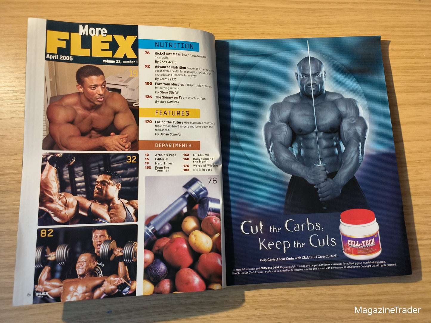 FLEX Magazine April 2005 Chris Cook Arnold Squat Routine Gustavo Badell