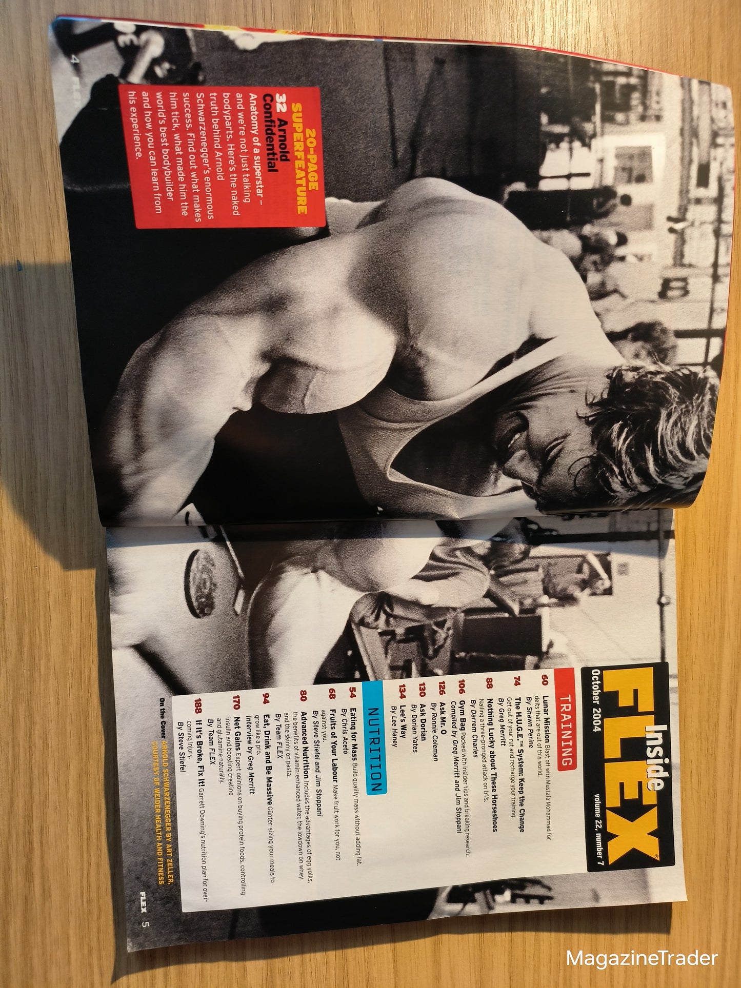 FLEX Magazine October 2004 Arnold Schwarzenegger 20 Page Special Mr Olympia