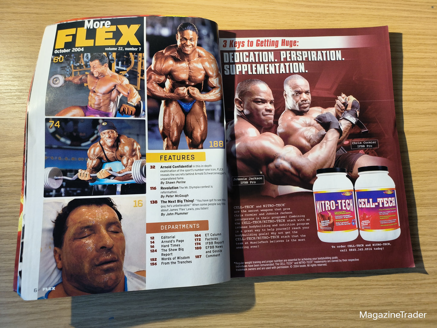 FLEX Magazine October 2004 Arnold Schwarzenegger 20 Page Special Mr Olympia