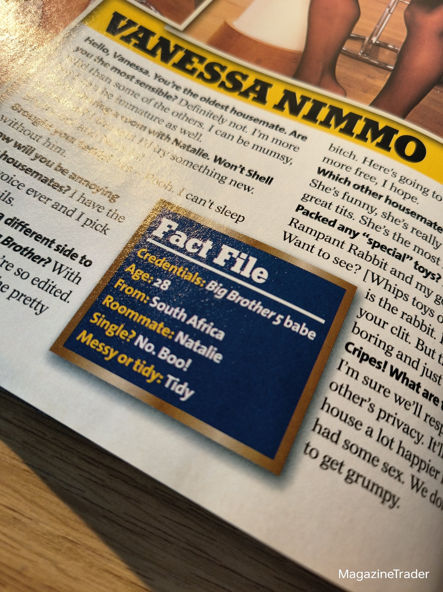 Nuts Magazine 11-17 November 2005 Sophie Howard Vanessa Nimmo Jerri Byrne