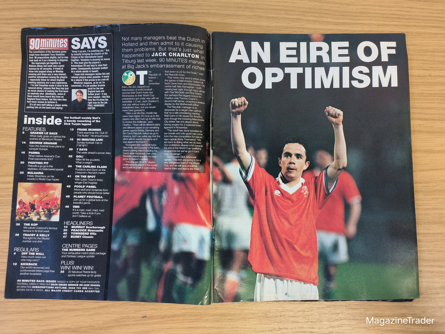 90 Minutes Magazine - George Graham Arsenal Exclusive Interview - Accept No Substitute