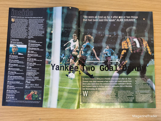 90 Minutes Magazine Issue 223 - 17 September 1994 - Claret and Blue Another Cup Shock for Liverpool Amokachi