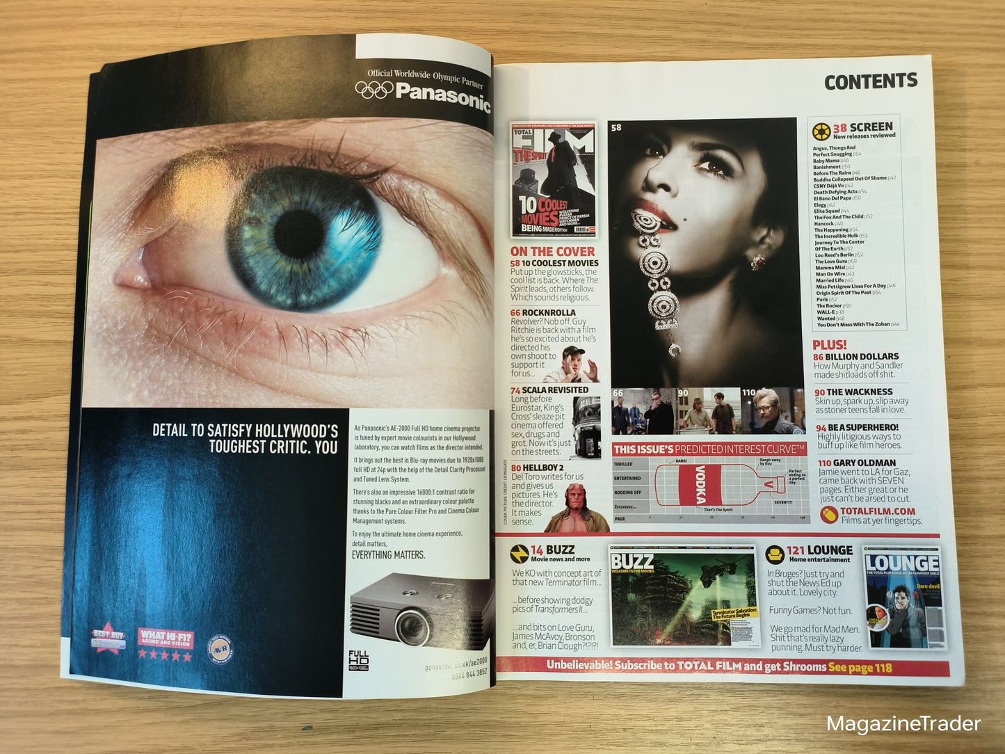 Total Film Magazine Issue 144 - August 2008 - The Spirit Frank Miller Sin City - 10 Coolest Movies
