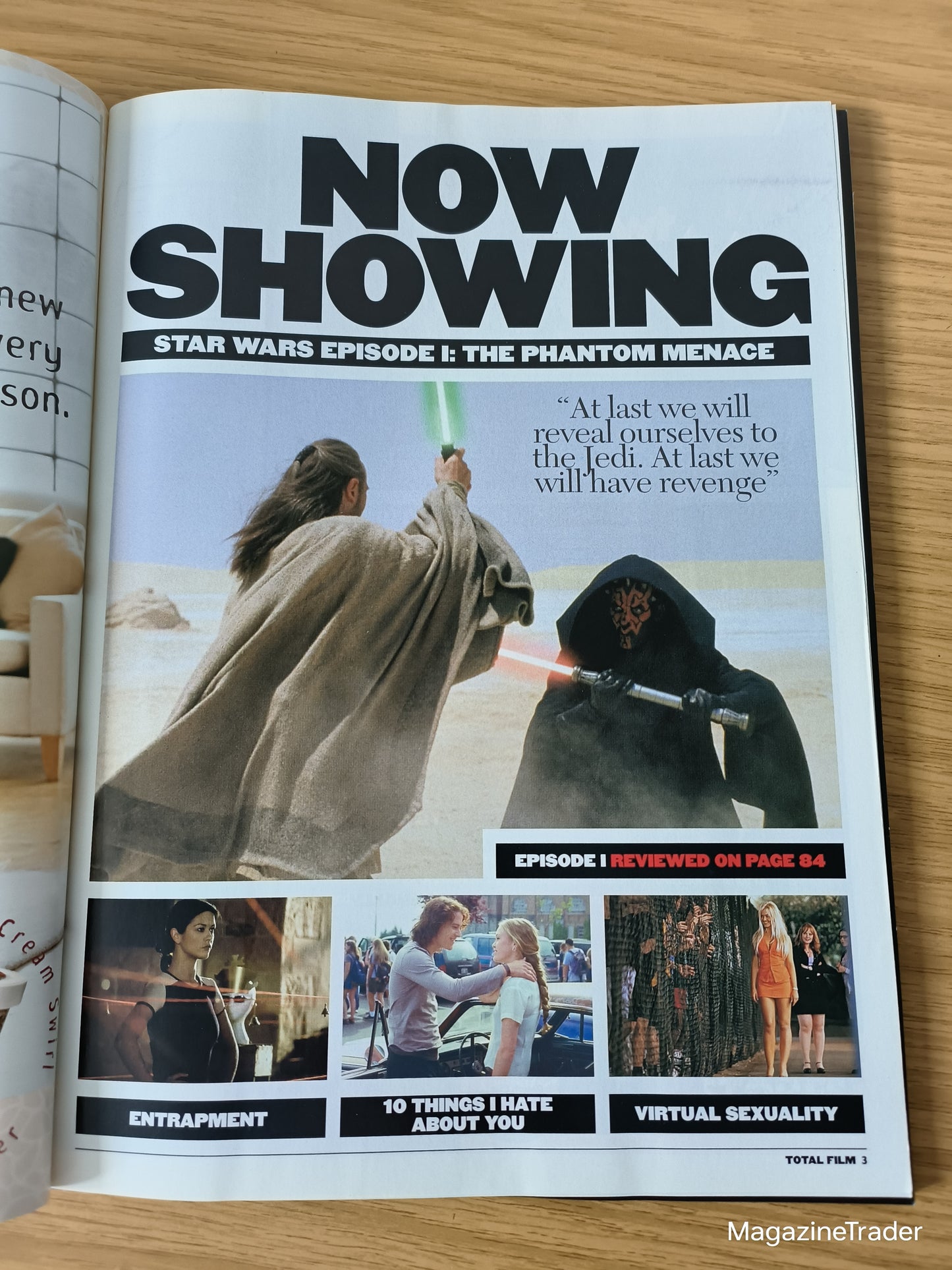 Total Film Magazine Issue 31 - August 1999 - Star Wars Episode I The Phantom Menace Huge Collector's Issue