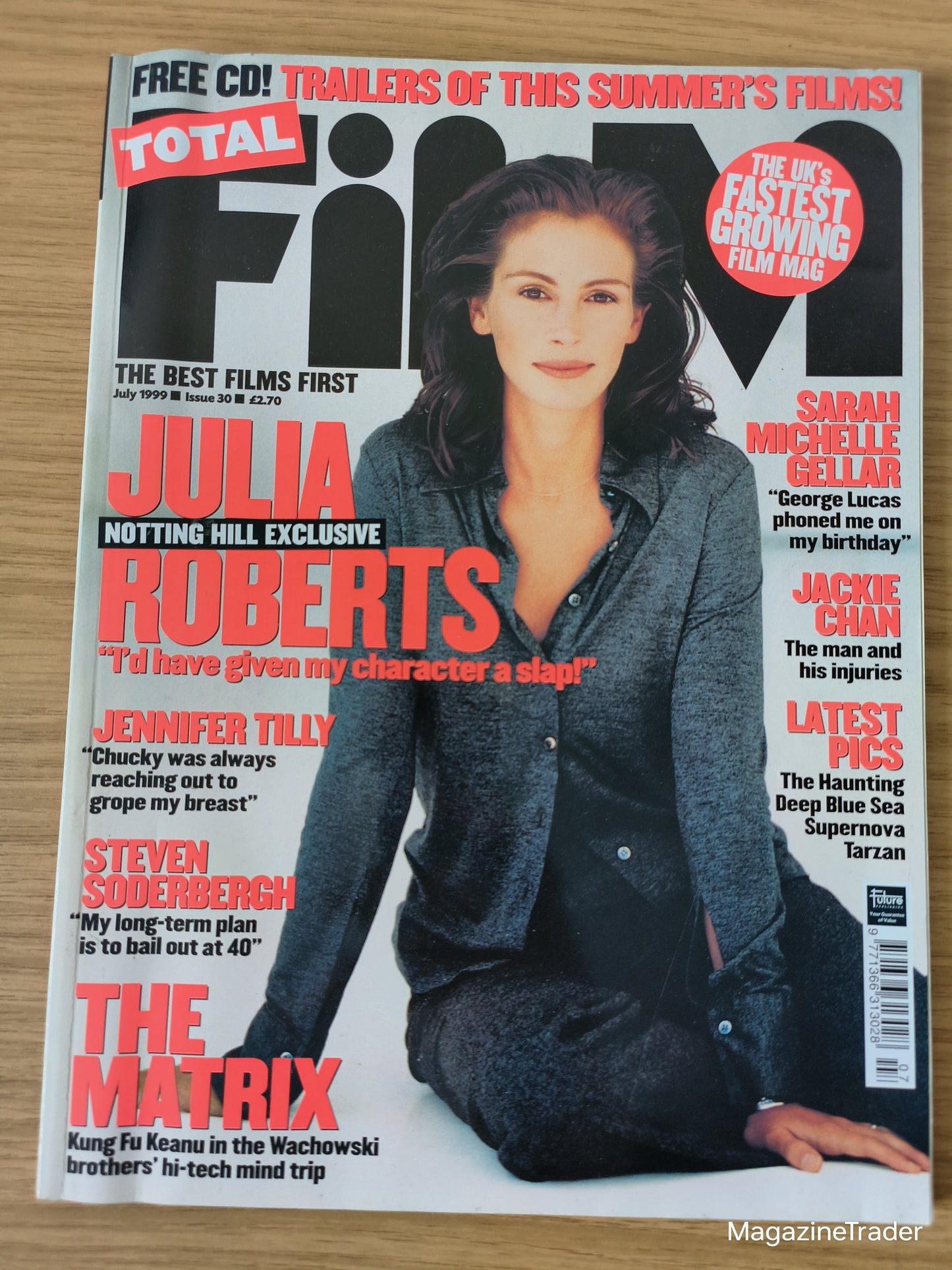 Total Film Magazine Issue 30 - July 1999 - Julia Roberts Notting Hill Exclusive - The Matrix