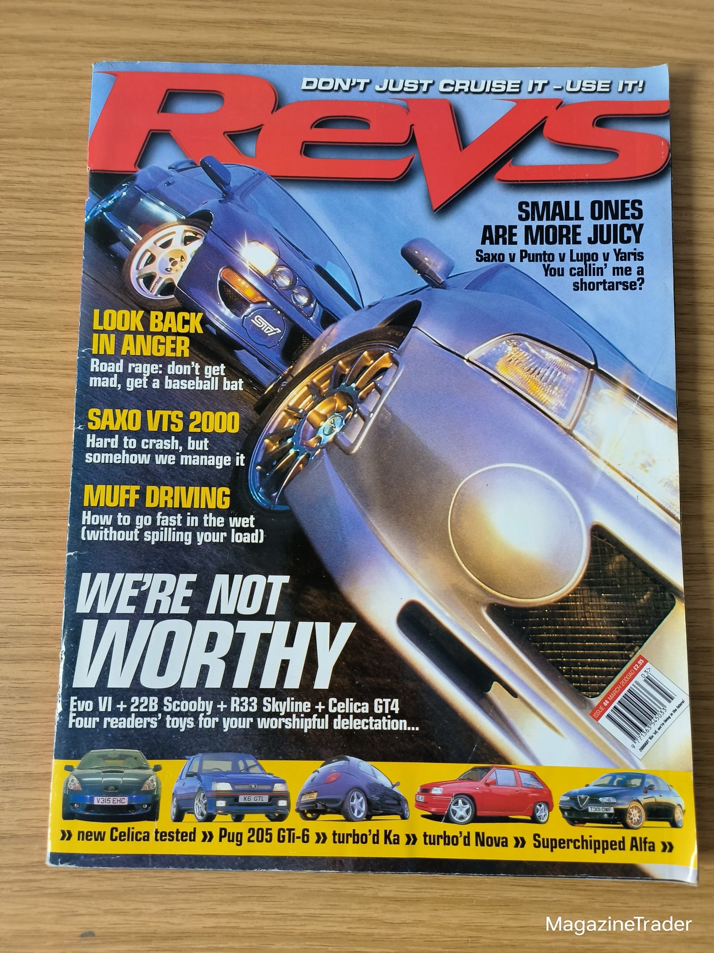 Revs Magazine - March 2000 - We're Not Worthy Evo VI 22B Scooby R33 Skyline Celica GT4
