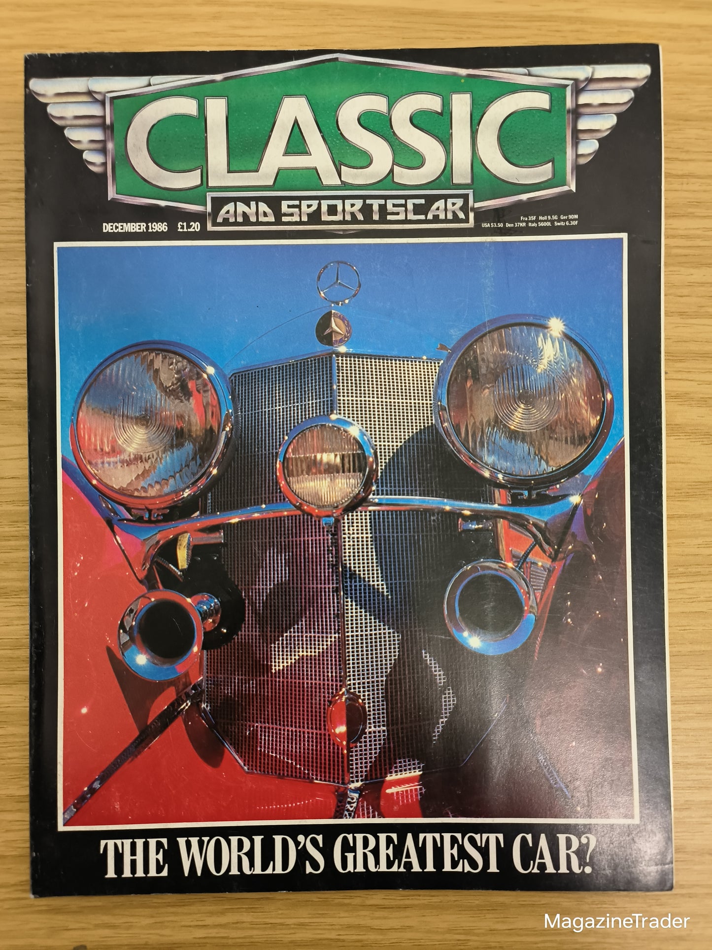 Classic and Sportscar Magazine December 1986 Mercedes 540K Ferrari 512 Porsche 917