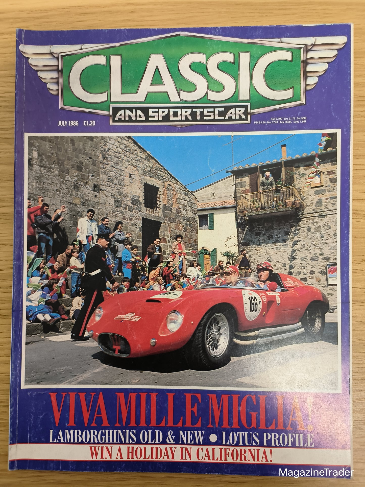Classic and Sportscar Magazine July 1986 (1155)  Viva Mille Miglia Lamborghini Lotus