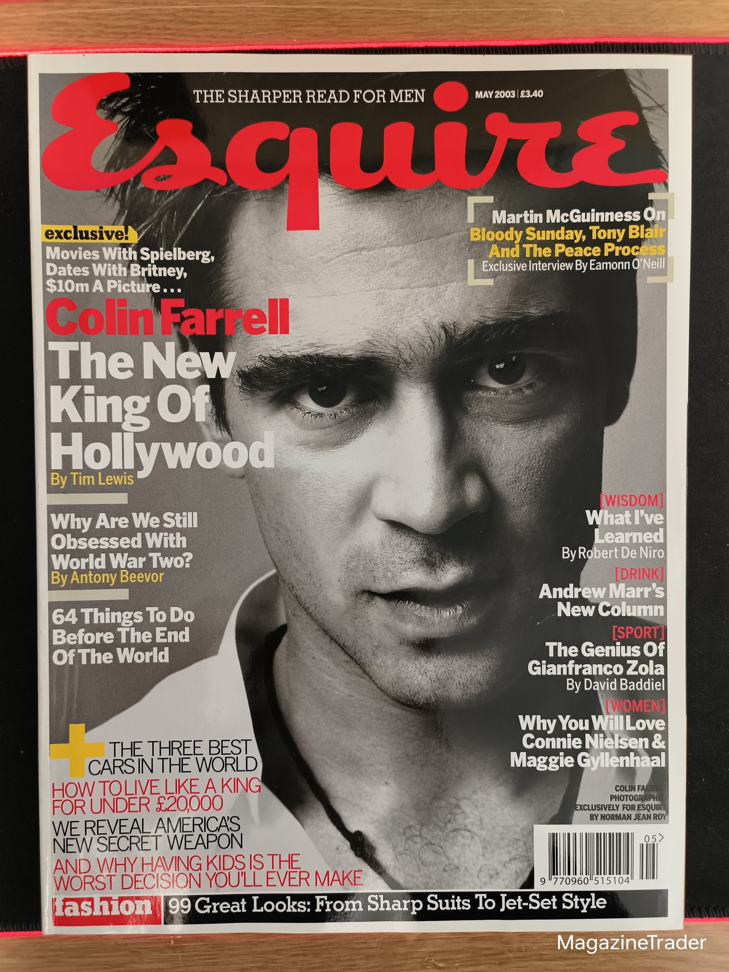 Esquire Magazine May 2003 Colin Farrell New King Hollywood Martin McGuinness