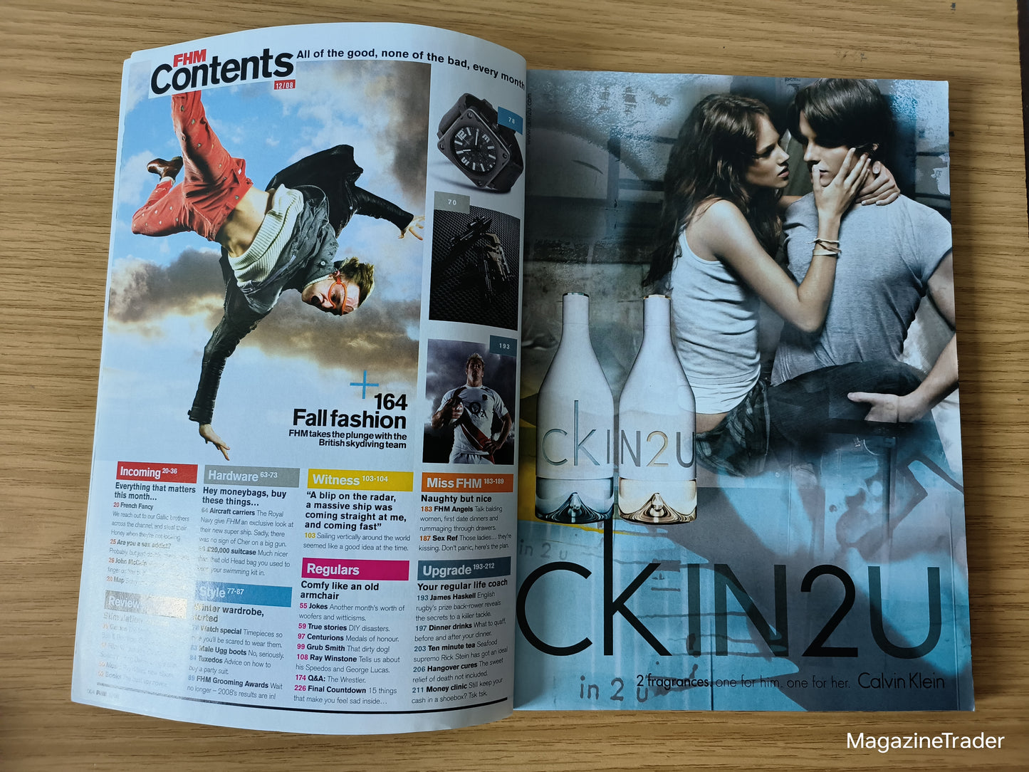 FHM Magazine December 2008 (002) Olga Kurylenko Bond Girl Skydiving Fashion