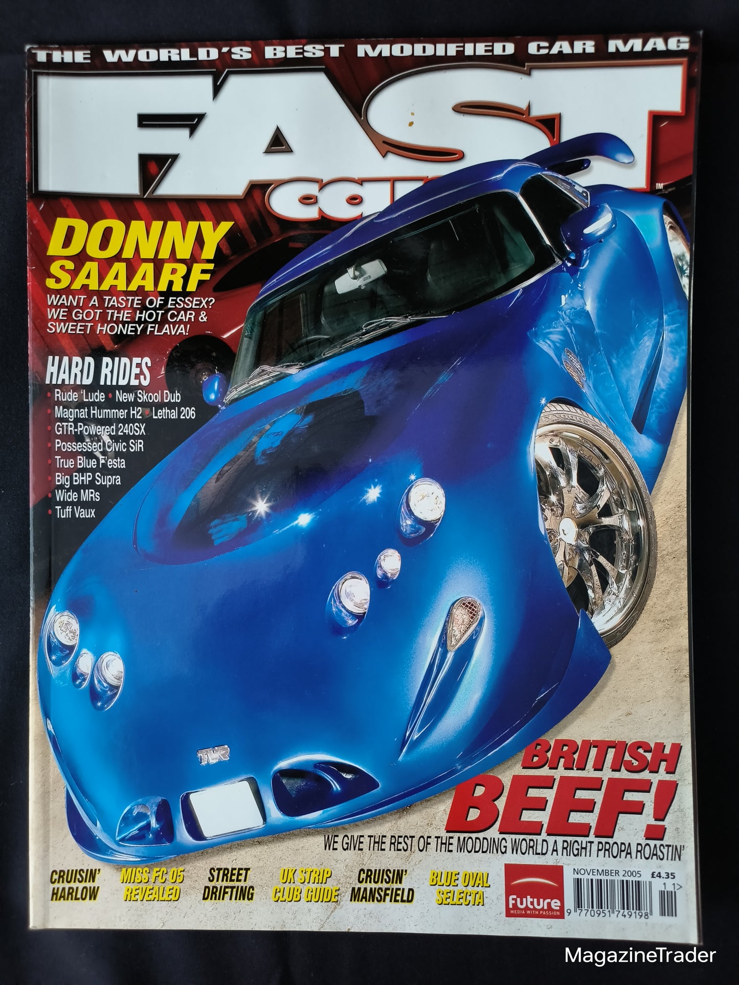 Fast Car Magazine November 2005 (1168) Modified TVR Skyline Engine 200SX Supra