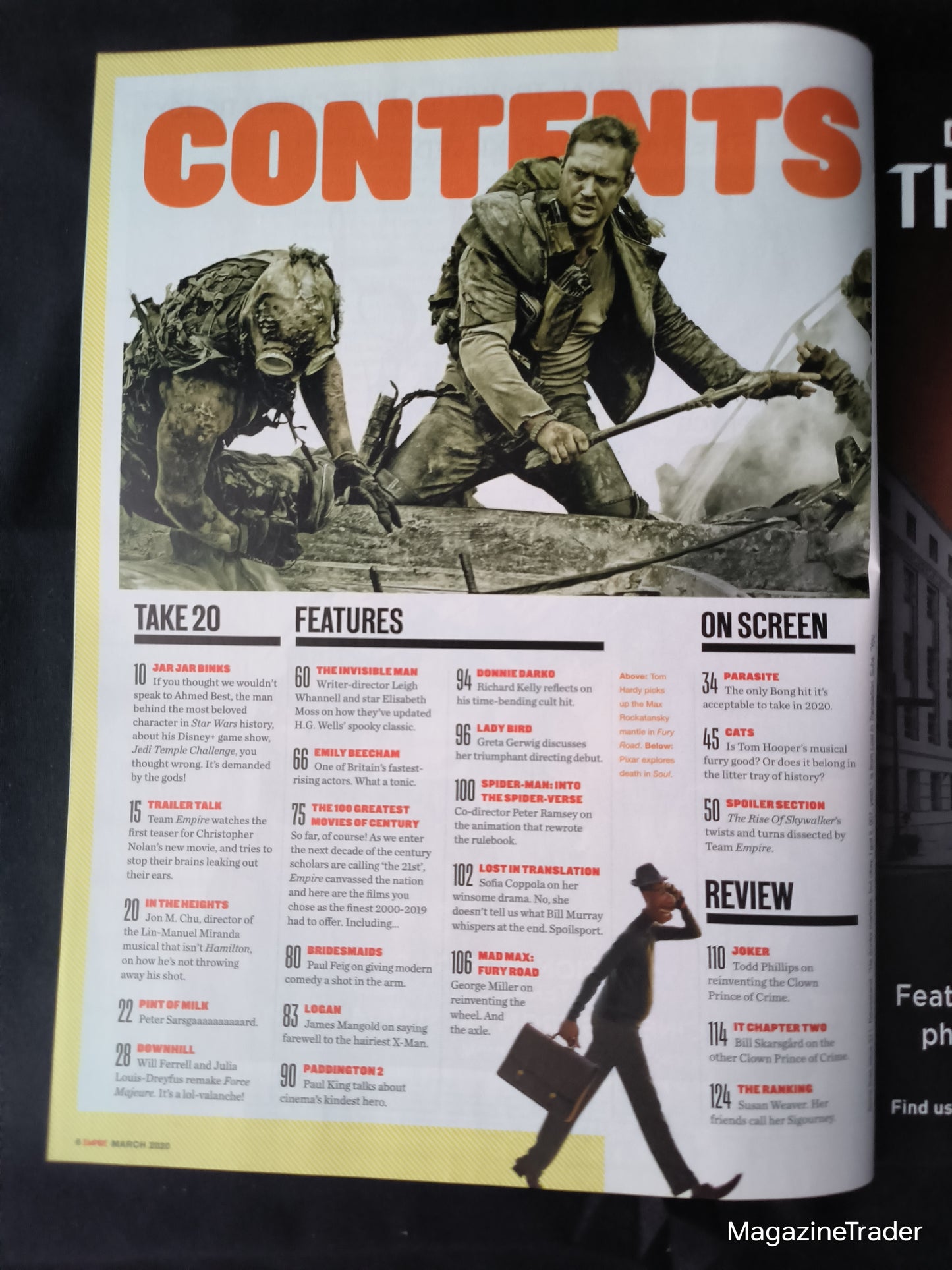 Empire Magazine March 2020 (1175) Mad Max Fury Road Subscriber Cover 100 Greatest