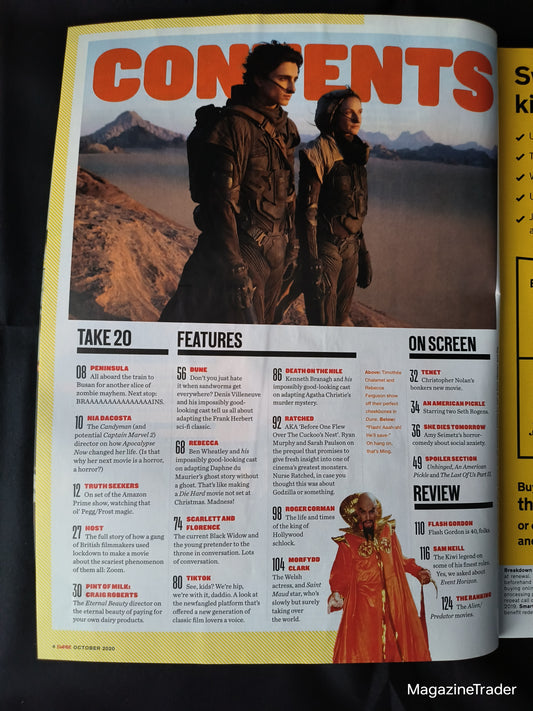 Empire Magazine October 2020 (1175) Dune Subscriber Cover Timothée Chalamet Tenet