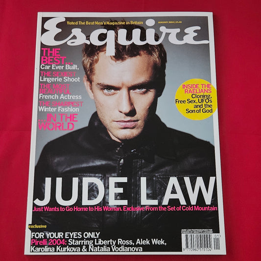 Esquire Magazine January 2004 (1188) Jude Law Cover Pirelli Calendar 2004 Eva Green