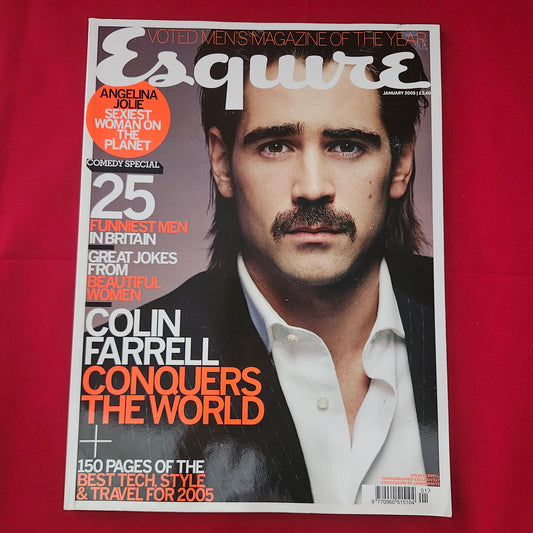 Esquire Magazine January 2005 (1188) Colin Farrell Cover Angelina Jolie John Cleese